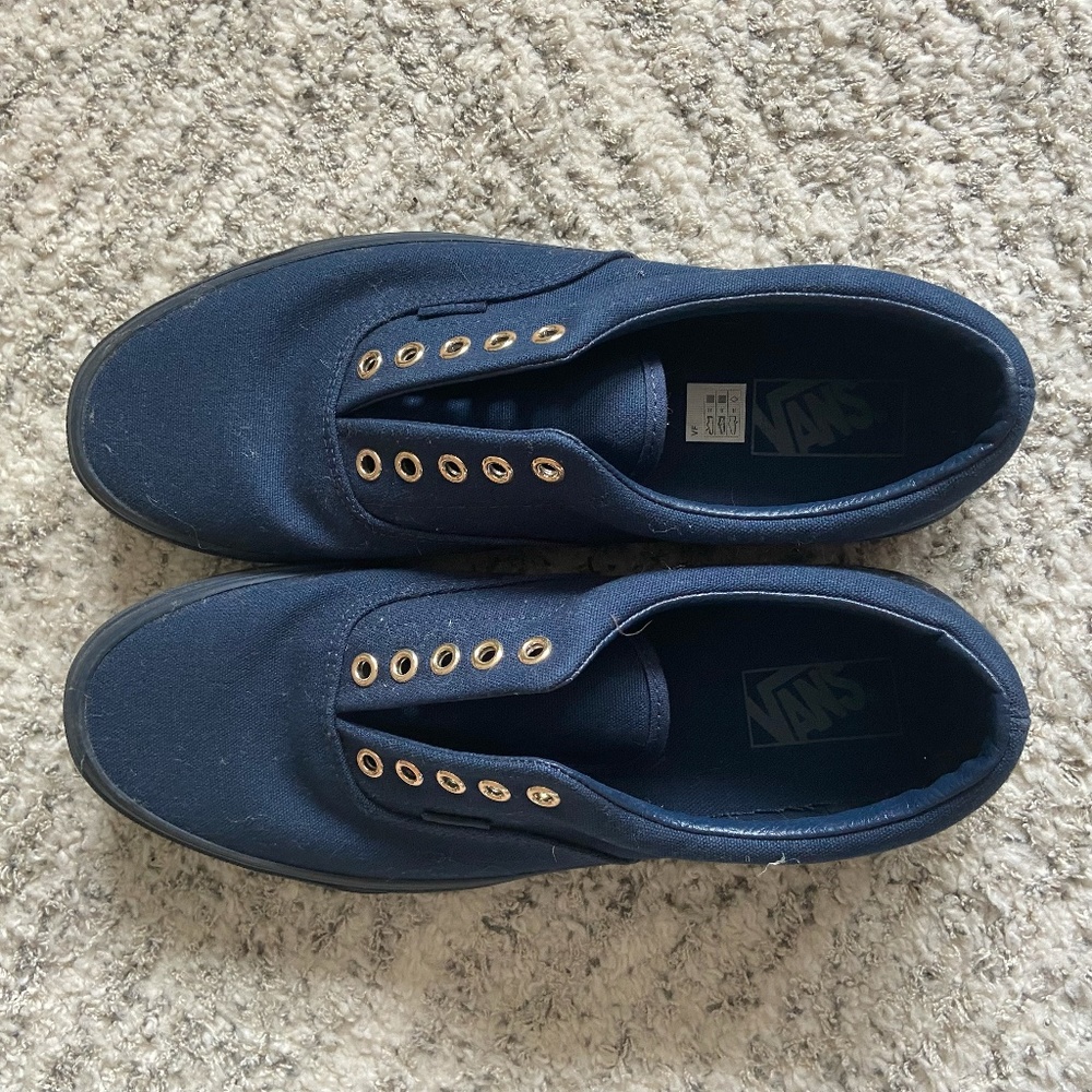 Vintage Vans, Navy Blue, Size 10.5